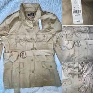 Beige button up jacket